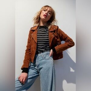 Blank NYC Suede Leather Jacket